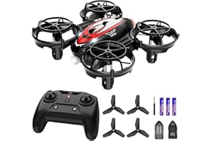 GLORALE Mini Drone for kids and Beginners RC Quadcopter Indoor Small Helicopter Plane with Auto Hovering, 3D Flip, Headless Mode and 2 Batteries, Toy for kids