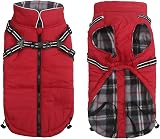 Babepet Warm Waterproof Reflective Dog Coat Harness Vest XXL Red view 1