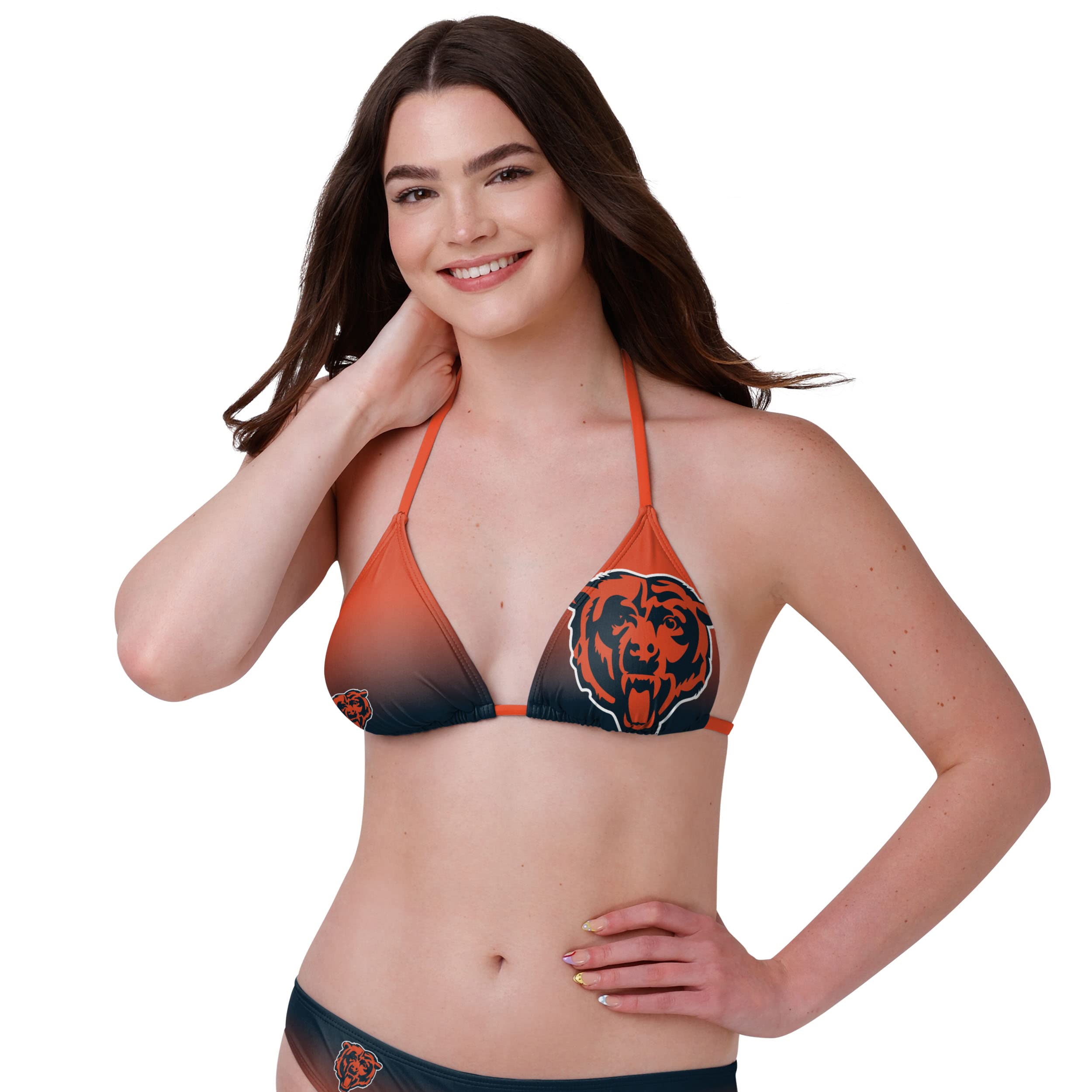 FOCO Chicago Bears NFL Womens Gradient Big Logo