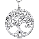 jiamiaoi Tree of Life Necklaces for Women Birthstone Family Tree Necklace Womens Jewelry Gifts for Mom Mother Grandmother