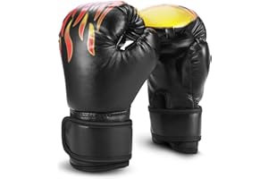 Flexzion Kids Boxing Gloves for 3-8 Ages All-Purpose Training Punching Bag Mitts w/Wrap-Around Support, UFC Sparring Kickboxi