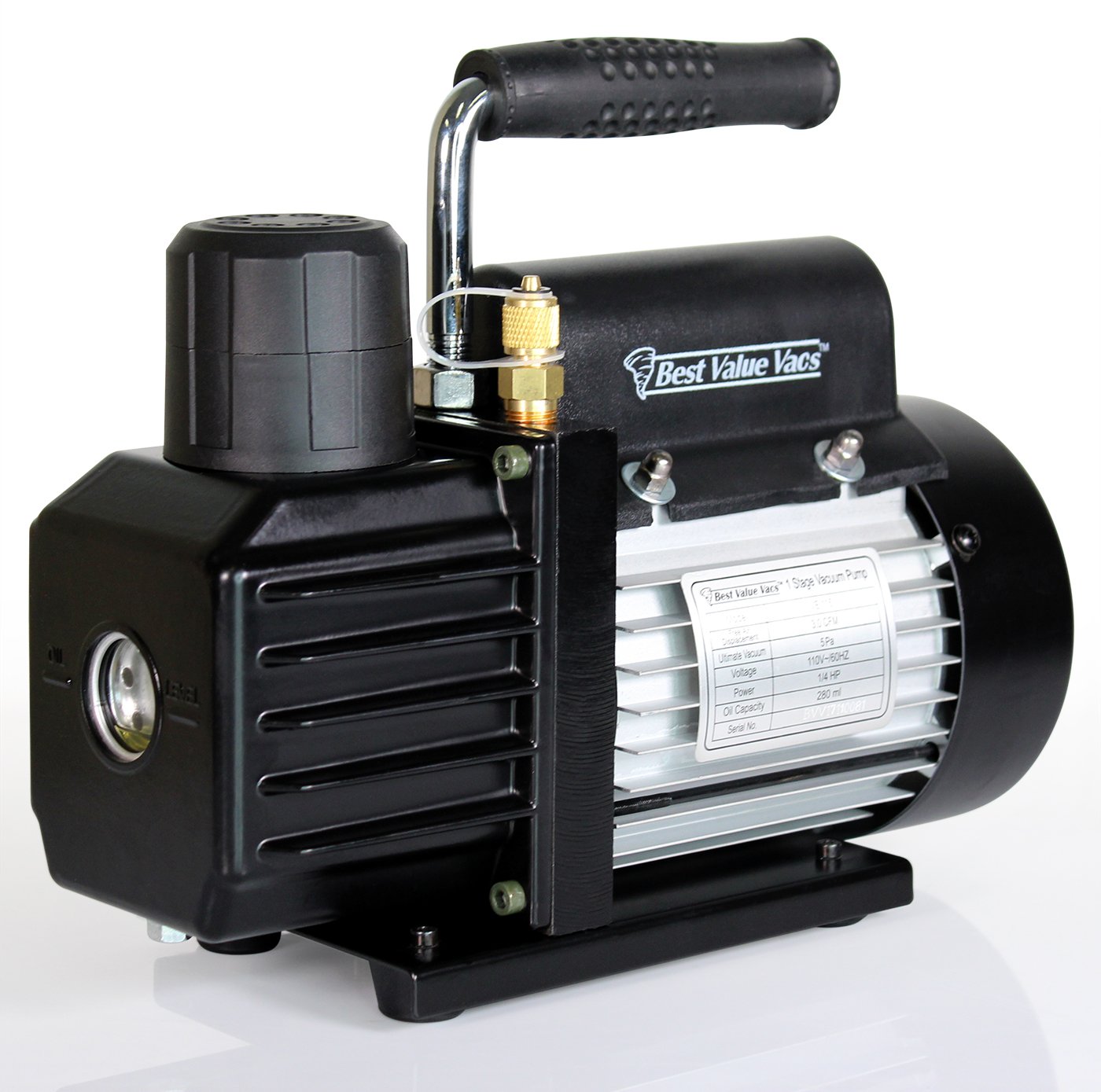 Best Value Vacs VE115 3CFM Single Stage Vacuum Pump Amazon.co.uk