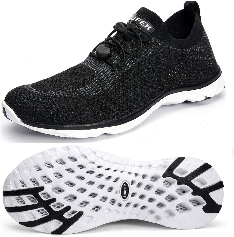 SHUFER Women's Quick Drying Aqua Water Shoes Outdoor Walking Sneakers