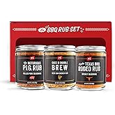 PS Seasoning Dry BBQ Rub Variety Pack - Notorious PIG, Cock-A-Doodle Brew, Texas Rodeo - BBQ Seasoning & Rubs for Smoking and Grilling Gift Set - Grilling Spices for Steaks, Pork, Beef, Chicken
