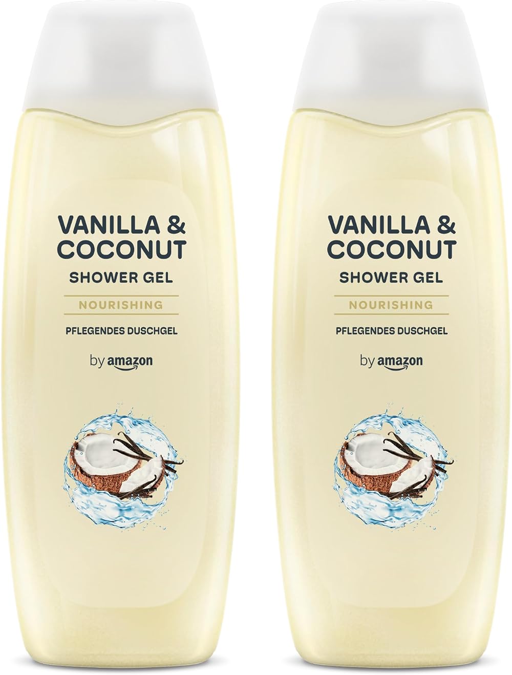 by Amazon Vanilla & Coconut Shower Gel 2 x 500ml