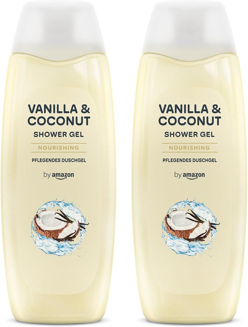 by Amazon Vanilla & Coconut Shower Gel 2 x 500ml