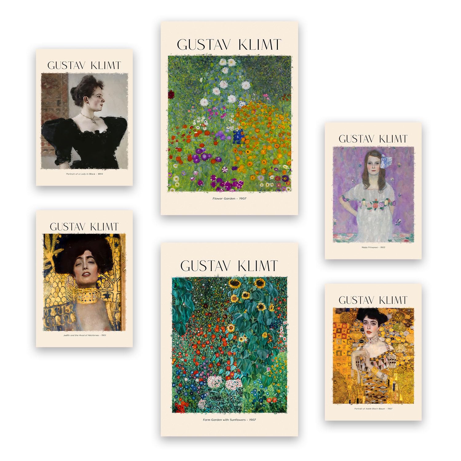 Nacnic Klimt 2 Poster Print. Painter's Gallery. Decorative paintings for your living room, bedroom, home. Wall Art Prints. Sizes A4 and A3