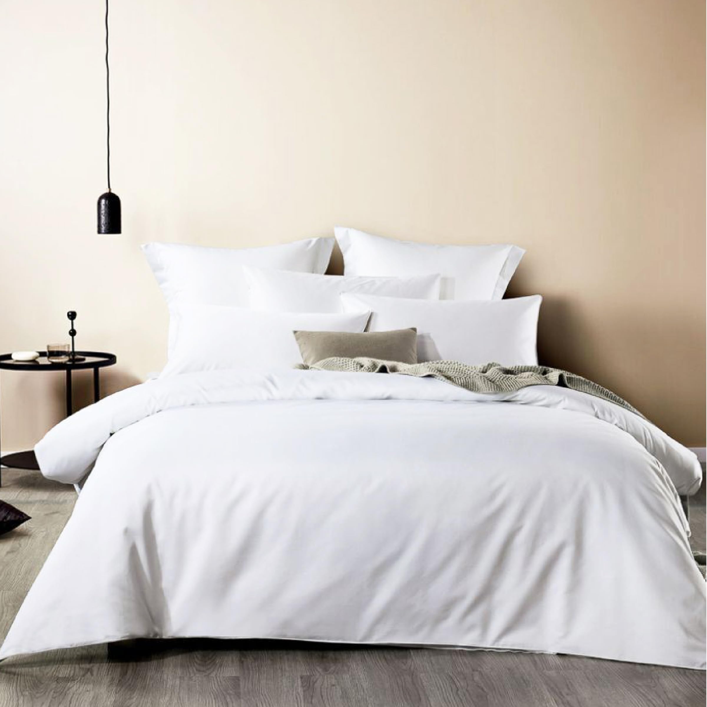 Kotton Culture 800 Thread Count King Duvet Cover with Two Pillowcase, 100% Egyptian Cotton 3-piece White Quilt Cover Set Zipper Closure, Luxe Soft European Duvet Bedding (235 cm x 220 cm)