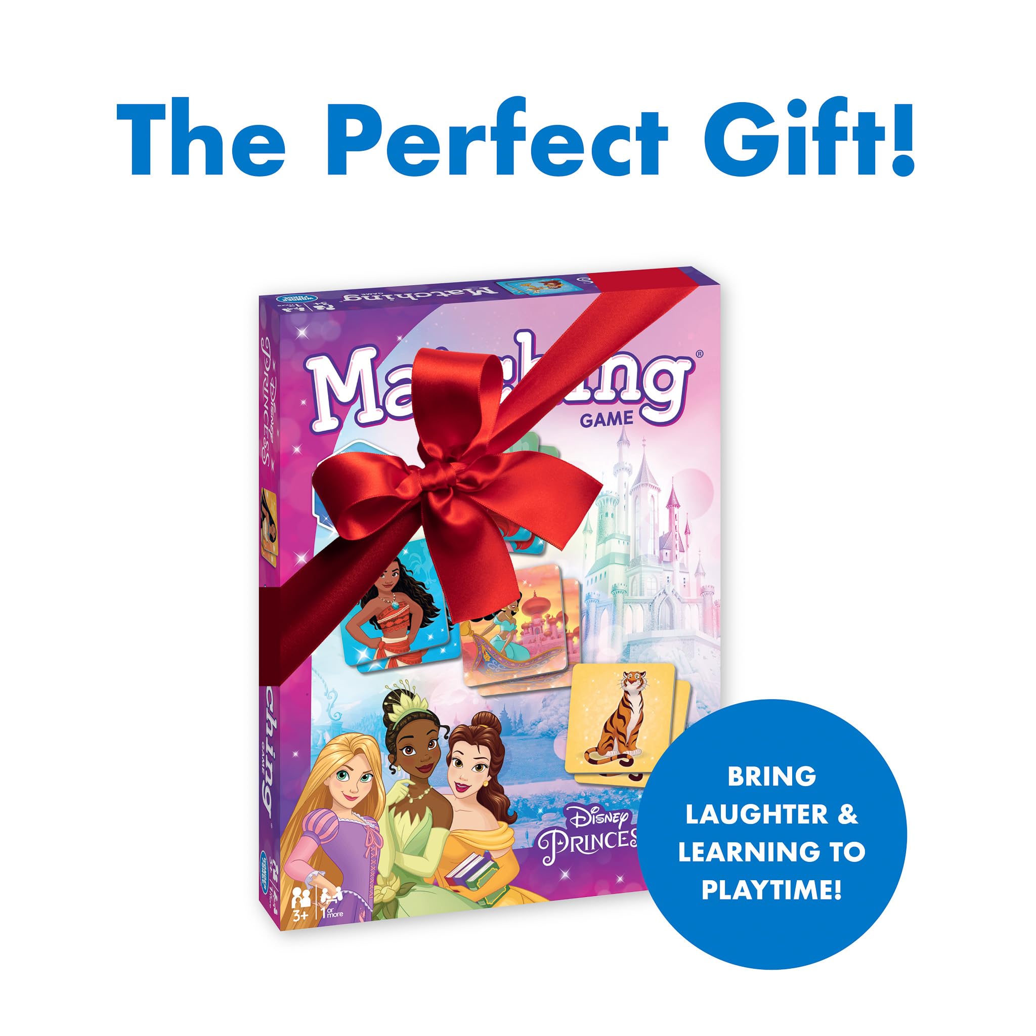 Wonder Forge Disney Princess Matching Game - Fun Memory Game for Kids Ages 3 and Up - Toddler Learning Toy Featuring Belle, Ariel, and Elsa and more Disney Princesses - Packaging May Vary