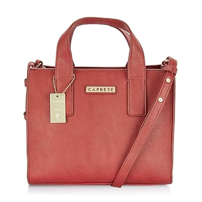 Caprese Monna Womens Satchel (Deep Red)