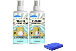 Powerful Plastic Yellowing Remover - Restores Yellowed Plastic, Heavy Duty Yellow Stain Remover, All Purpose Cleaner (2pcs)