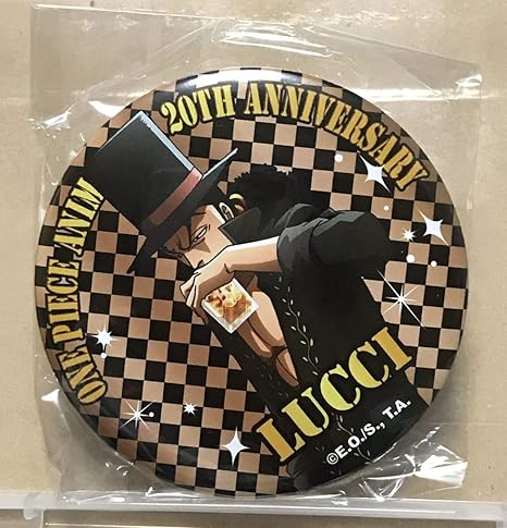 Amazon 台湾限定 ワンピース 缶バッジ 周年記念 缶バッチ ルッチ アニメ 萌えグッズ 通販