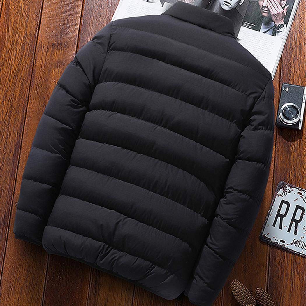 pairris Abrigo cálido de Manga Larga con Cuello Alto y Cremallera para Hombre Ropa de Invierno con Bolsillos Chaquetas