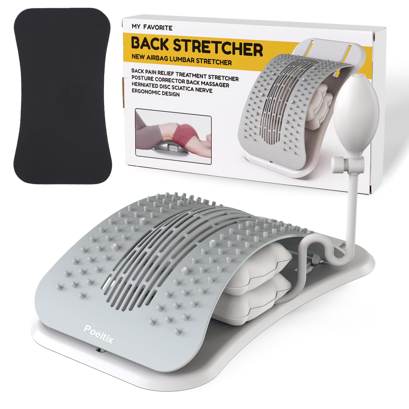 Mua Back Stretcher for Lower Back Pain Relief,Adjustable Air Cushion