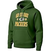 Hybrid Sports NFL - Green Bay Packers - Established - Men's and Women's Pullover Hooded Fleece Sweatshirt - Size Small - Forest Green