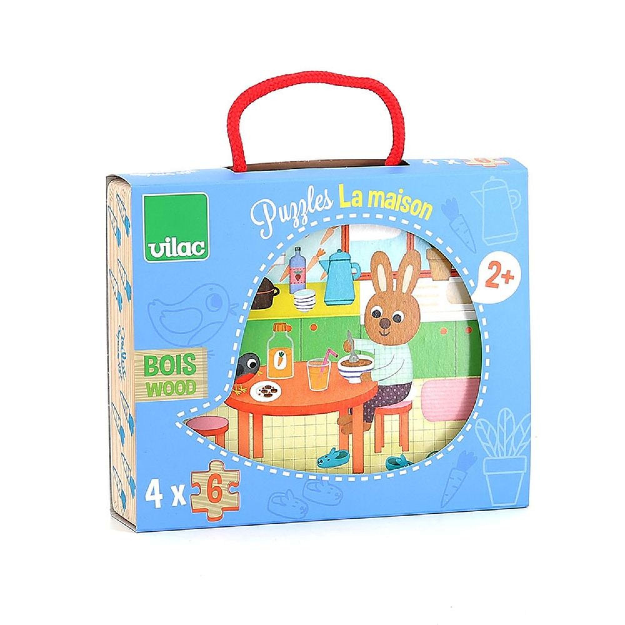 Vilac Vilac2643 House Puzzle (4-Piece) — image 1