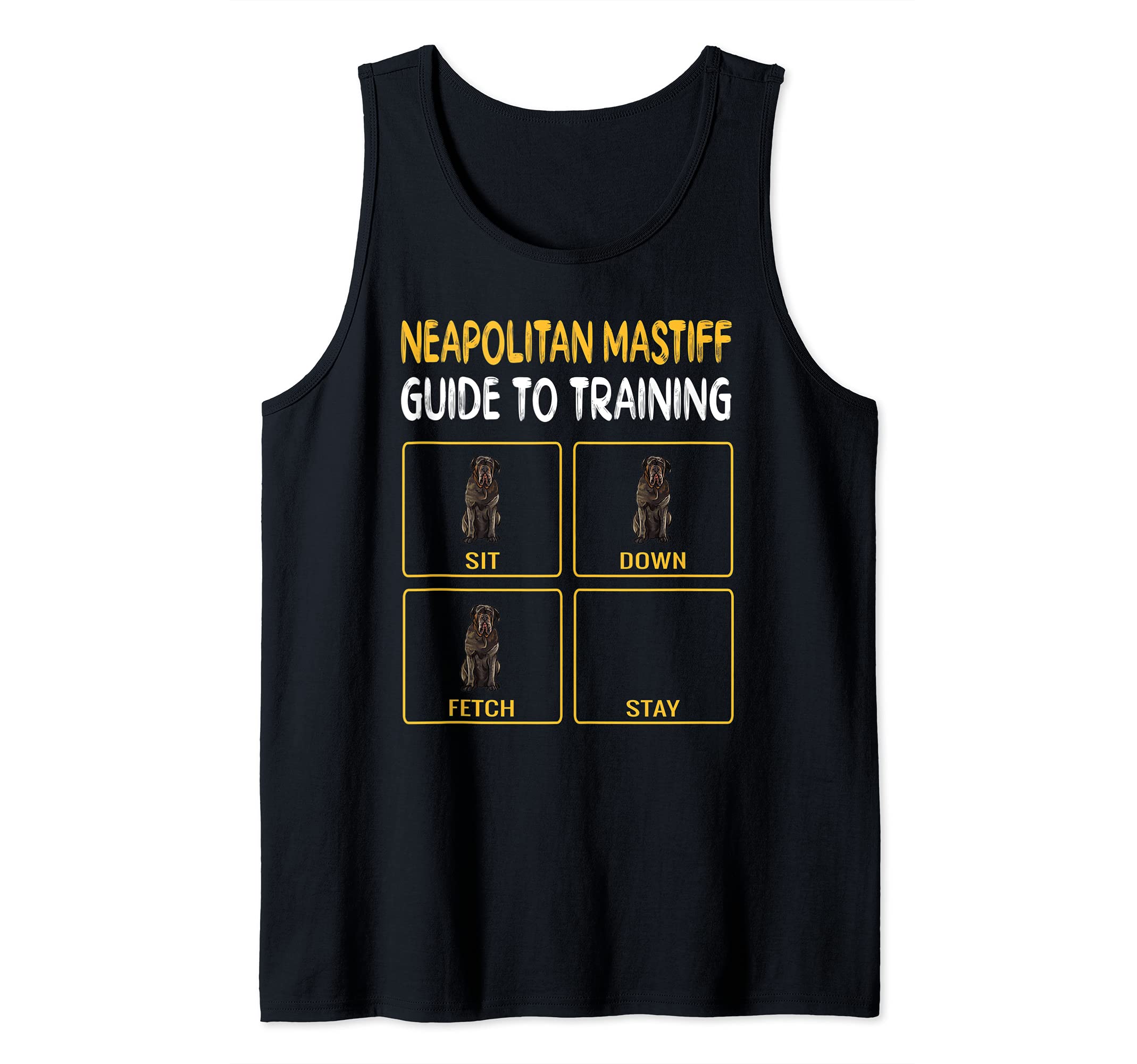 Funny Neapolitan Mastiff Guide To Training Dog Obedience Tank Top