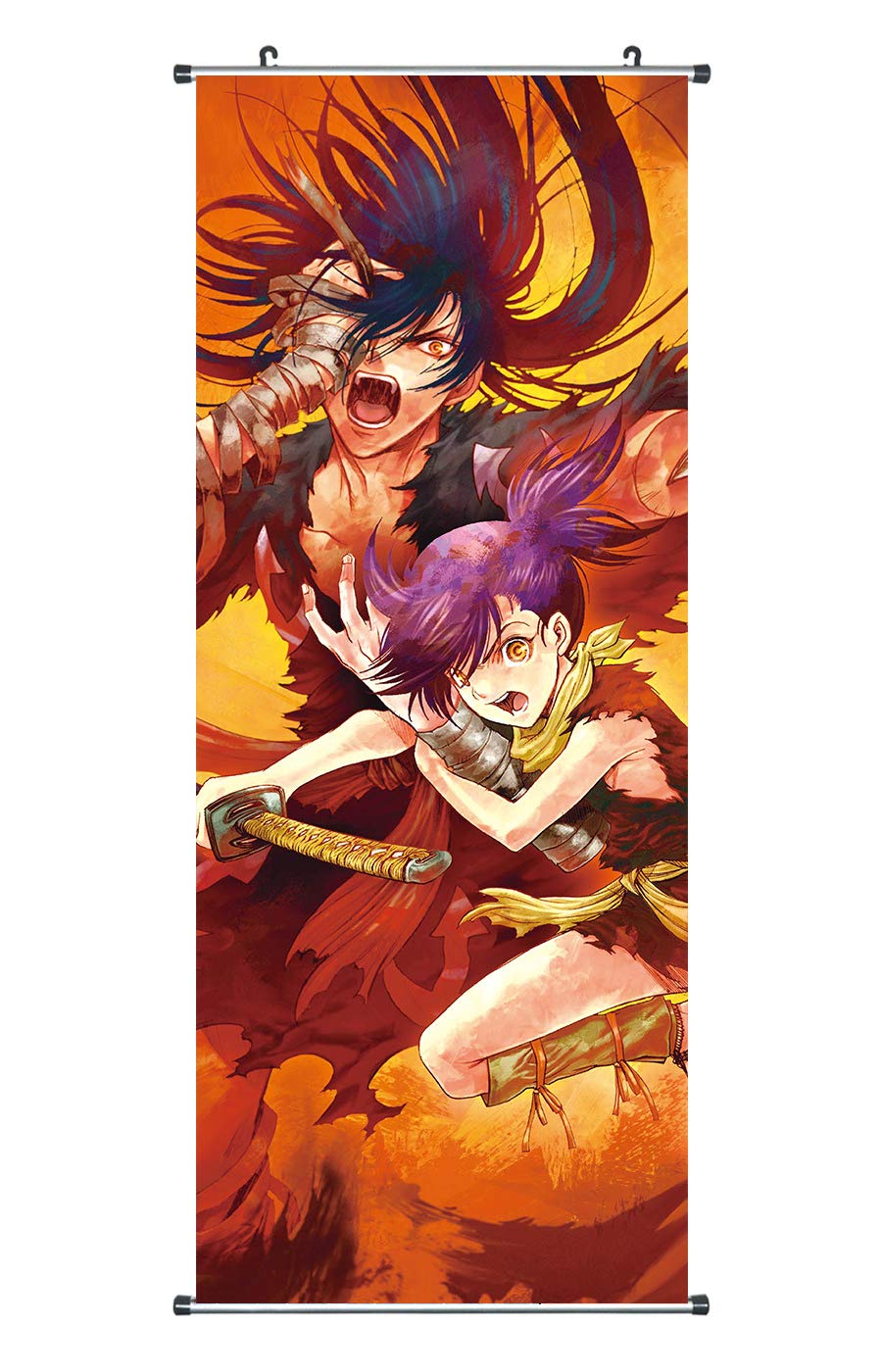 CoolChange Big Dororo scroll / Kakemono made of fabric, 100x40cm, Theme: Hyakkimaru & Dororo