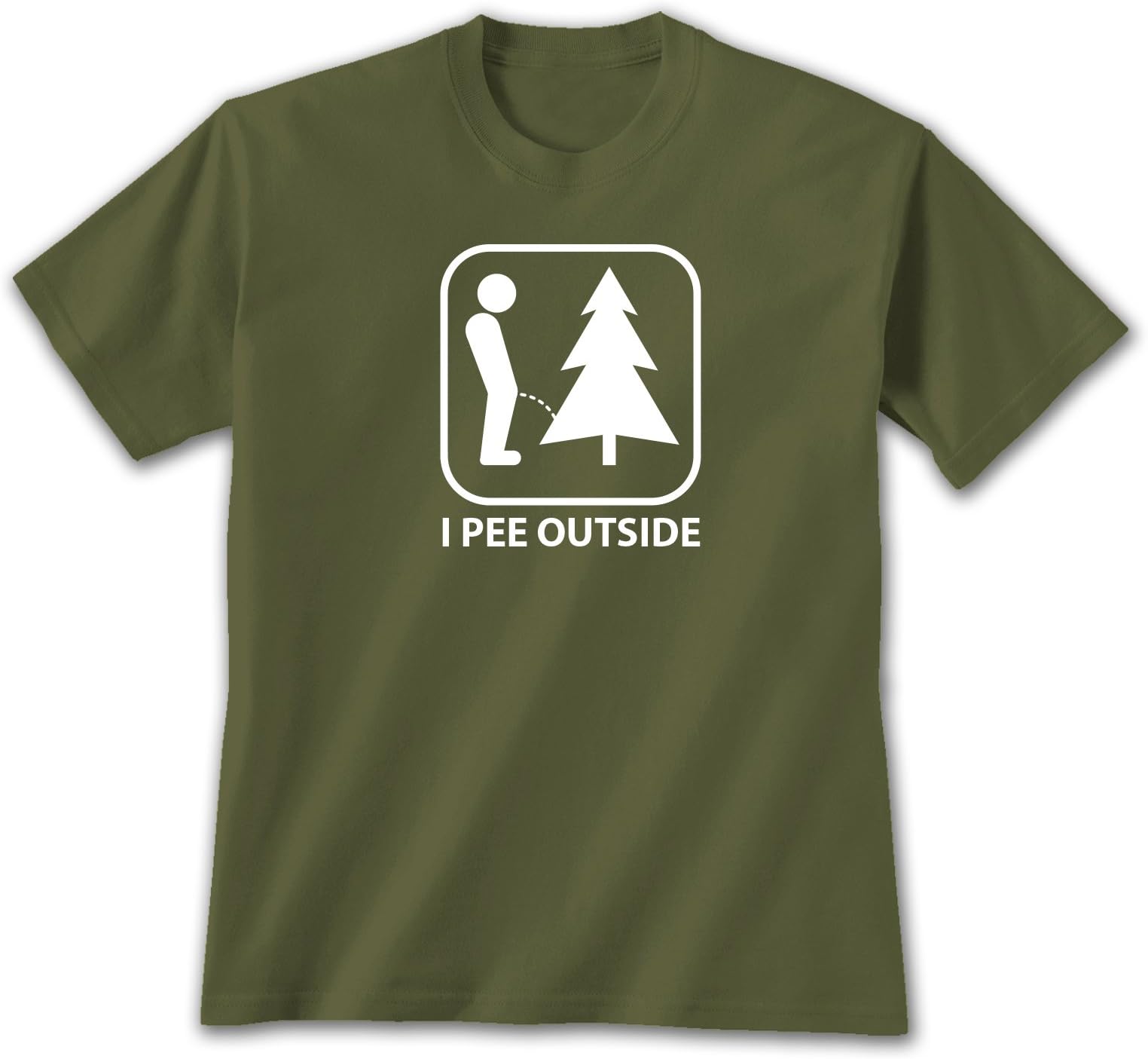 I Pee Outside Youth T-Shirt, Military Green