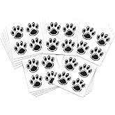 Sports Spirit Temporary Tattoos / 100 Mini Team & School Spirit Designs/Skin Safe/Removable (Black Puffy Paw)