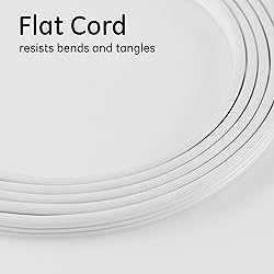 GE 3-Outlet Flat Extension Cord 8 Ft Grounded