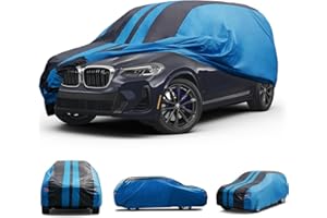 Kaugung Car Cover Waterproof Custom Fit BMW X3（2003-2024）, Full Exterior Cover for Automobiles Lightweight Resistant Outdoor Sun UV Rain Dust Snow Wind Protection.