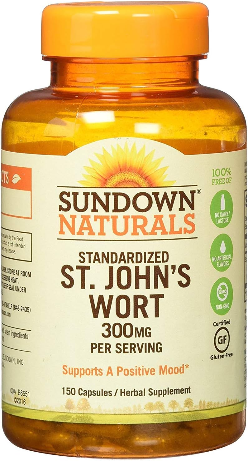 Sundown St. John's Wort Capsules 150 ea (Pack of 3): Health & Personal Care