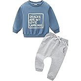 JingleBaBa Toddler Boy Clothes Long Sleeve Sweatshirt & Pants 2Pcs Fall Winter Outfits Baby Boys' Clothing Sets