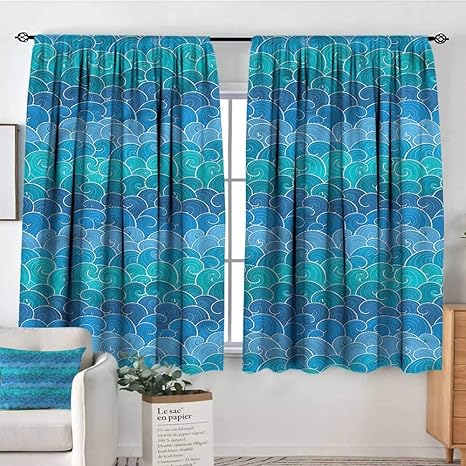 Amazon Com Anzhutwelve Nautical Curtains And Drapes Cartoon Sea