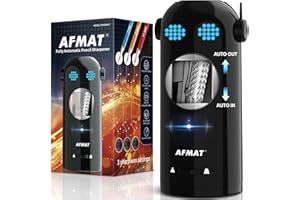 AFMAT Electric Robot Pencil Sharpener for Colored Pencils 7-11.5mm, Auto In & Out, Fully Automatic Rechargeable Hands-Free for Home & Classroom, Black