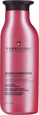 Pureology Smooth Perfection Shampoo Frizz Prone Colour Treated Hair Vegan view 1