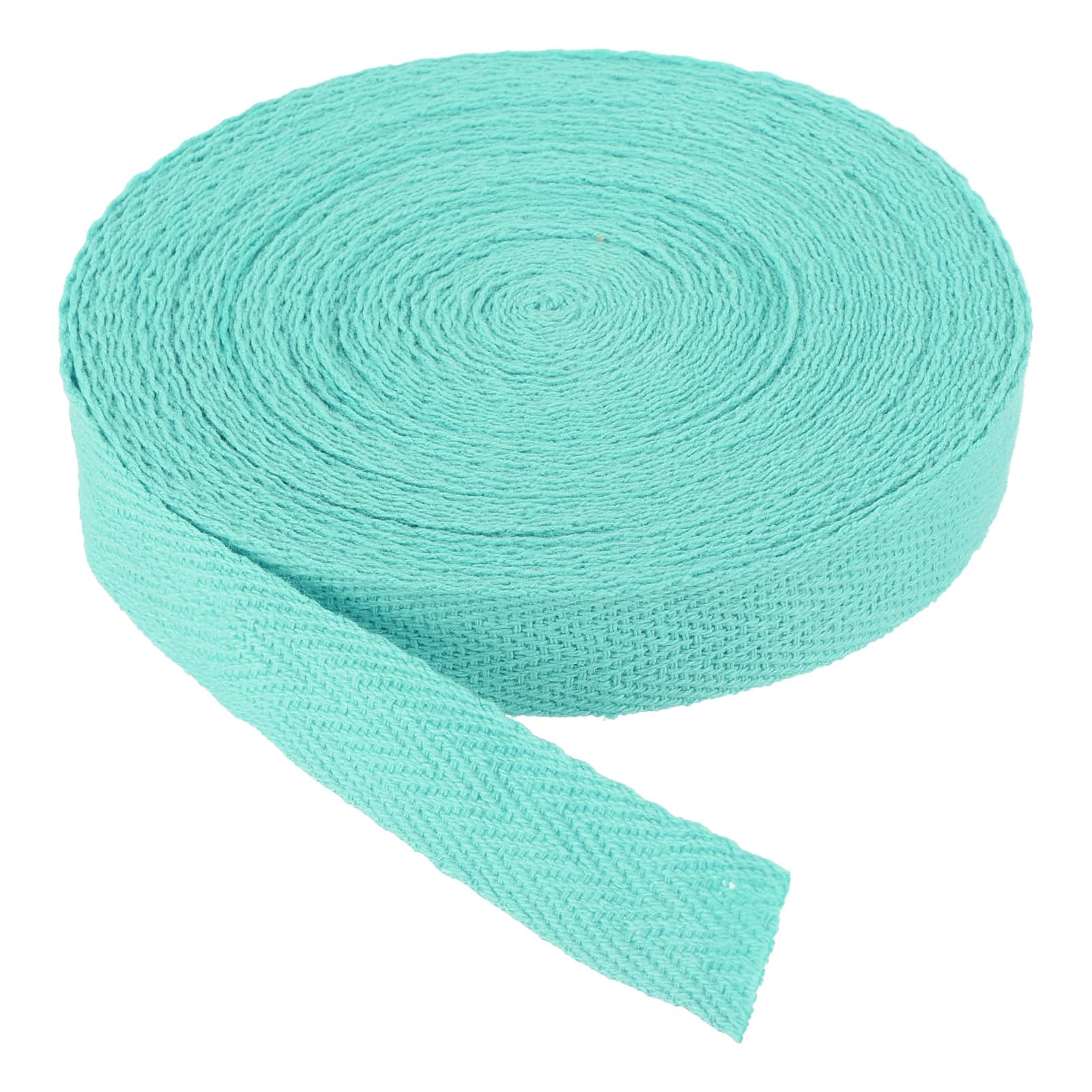 PATIKIL Cotton Twill Tape 15mm(5/8") 9m(10 Yards) Cotton Ribbon Bias Binding Tape Herringbone Webbing Trim for Sewing Gift Wrapping DIY Azure