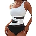 Blooming Jelly Women's Sexy One Piece Bathing Suits One Shoulder Swimsuits Slimming Mesh Swimwear