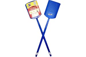 Swat-N-Scoop, Heavy Duty Fly Swatter and Spider Catcher and Release. Insect Fly Catchers for Inside Home. House Fly Swatter or Humane Bug Catcher with Built in Insect Scoop. (2, Blue)