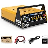 AUTOOL Flash Reprogramming Power Supply 120A Heavy Duty Battery Charger | Battery Maintainer for Programming with Battery Repair Mode Adjustable Power Supply, 6.5ft Cables, HD Display