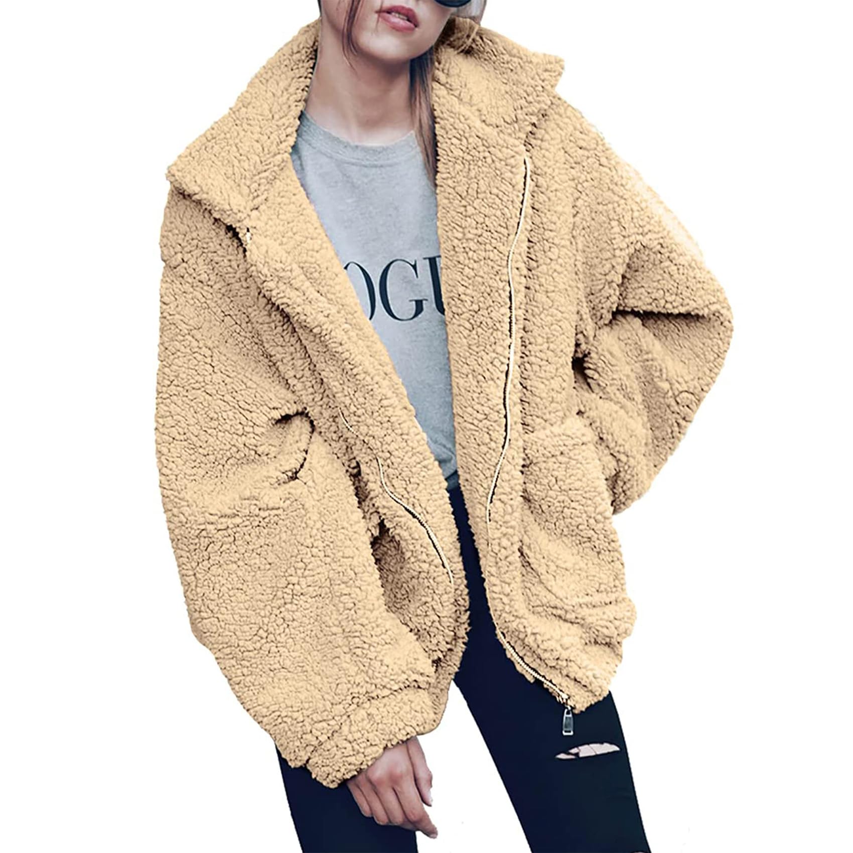 PRETTYGARDEN Women's Fashion Winter Coats Sherpa