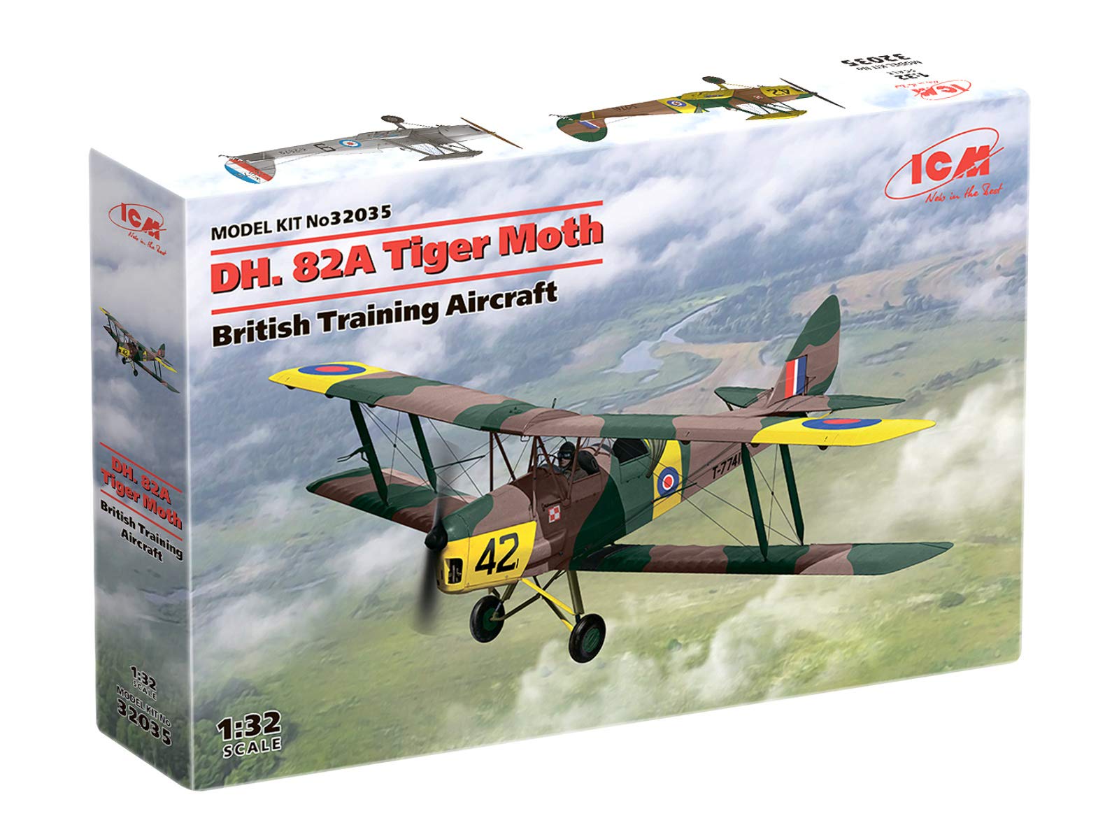 ICM 1:32 DH.82A Tiger Moth (British Trainer), Model kit, ICM32035