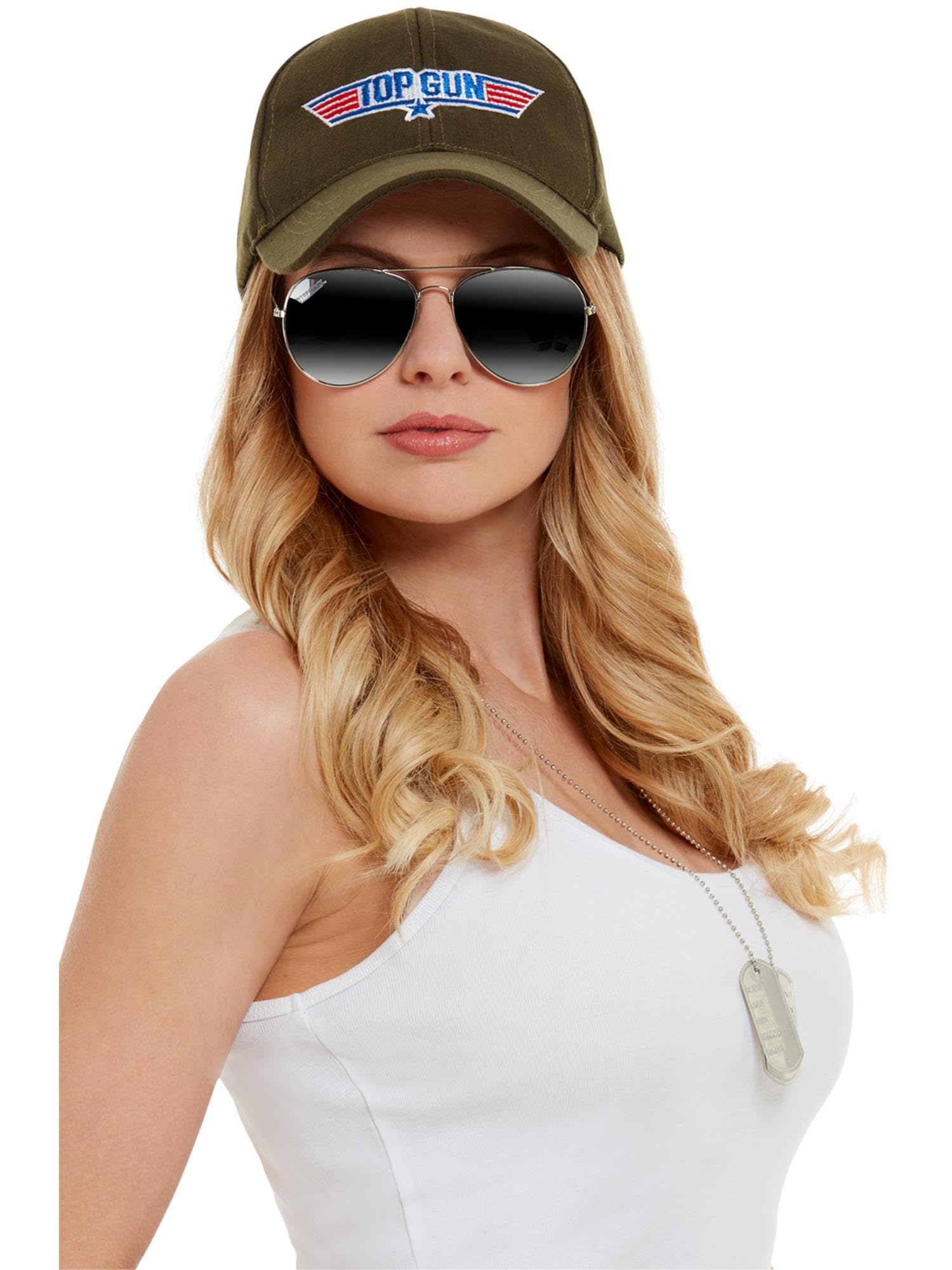 Fancy Dress Top Gun Instant Kit Khaki