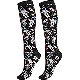 oyebn Duck Compression Socks Women and Men 15-20mmHg-Circulation Support Socks for Athletic Running Cycling
