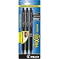 PILOT FriXion Clicker Erasable, Refillable & Retractable Gel Ink Pens, Fine Point, Black Ink, 3 Count (Pack of 1) (31464)