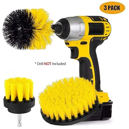 Z ZAFFIRO 3pcs Bohrmaschine Bürstenaufsatz - 2In,3In,4In Power Scrubbing Auto Bürste für Auto, Teppich, Badezimmer, Holzboden
