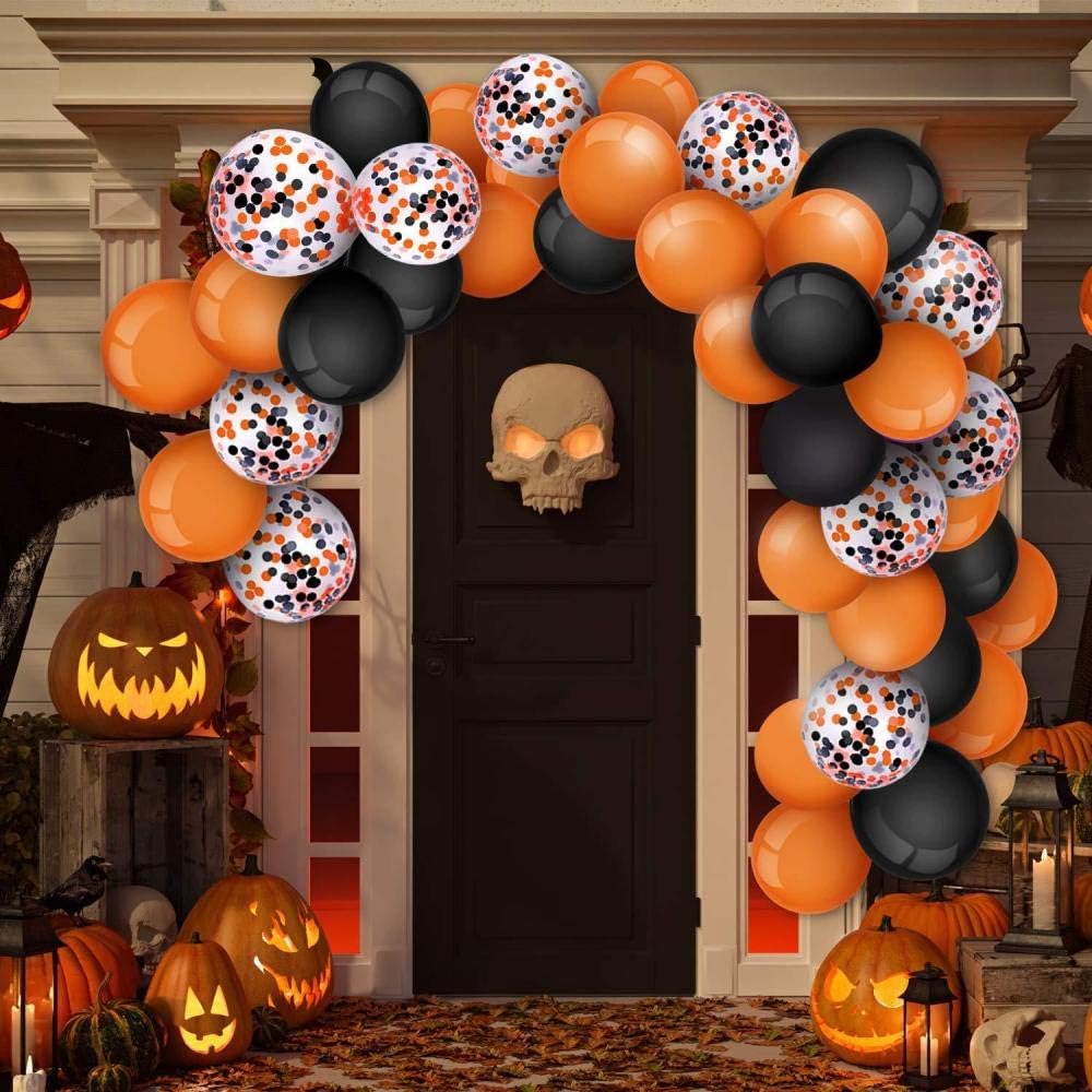 Halloween Balloon Arch Garland Kit Black