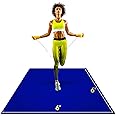 ActiveGear Large Exercise Mat 6 x 6 ft 7mm Thick Premium Square Workout Mat for Home Gym Flooring | Non-Slip Wide Rubber Mat for Fitness, Cardio, HIIT | Bonus Jump Rope and Storage Bag Included