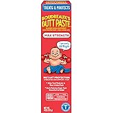 Boudreaux&rsquo;s Butt Paste Maximum Strength Diaper Rash Cream, 4 Oz | Diaper Cream for Baby, Ointment With Zinc Oxide, Fast Relief, Overnight Protection, Moderate to Irritated Diaper Rash
