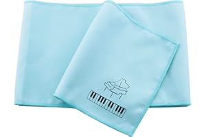 Ruiwaer Blue Piano Keys Cover Keyboard Dust Proof Flannel Cloth for 88 Keys Electronic Keyboard, Digital Piano, Yamaha, Casio, Roland, Consoles