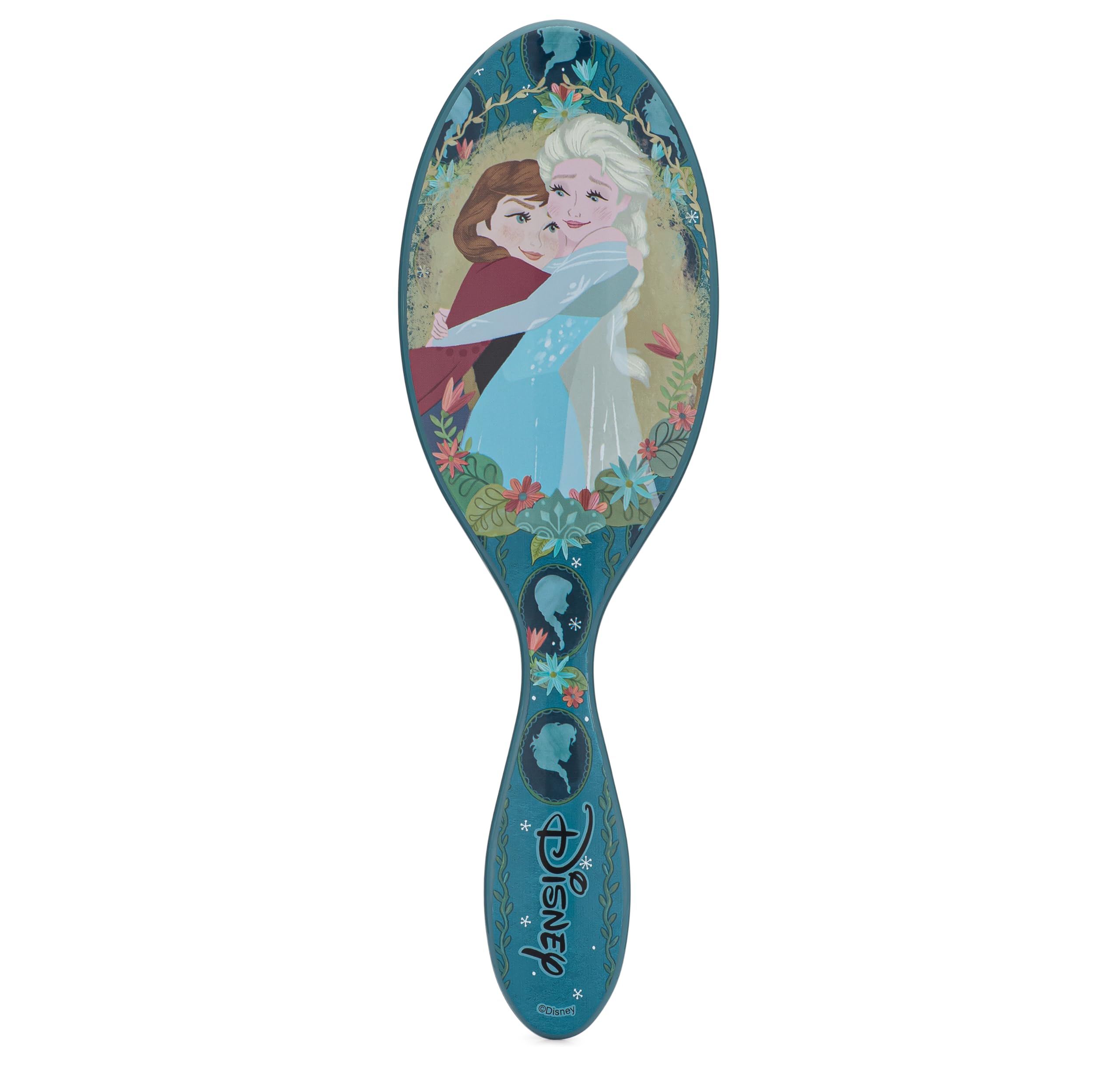 WetBrush Original Detangler Hair Brush with Ultra Soft Intelliflex Bristles to Gently Separate Knots With Ease, Wet Brush Detangler Is Gentle on Hair, For All Hair Types, Disney Love, Anna and Elsa