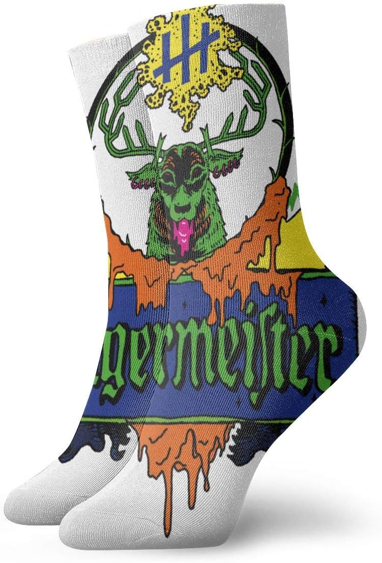 KisdFinda Jagermeister Men's Moisture Wicking Sports Winter Warm Work Crew Socks