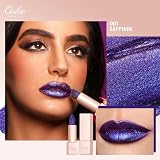 Oulac Sapphire Blue Infinity Moisture Lipstick Velvet Gloss Vegan D01 view 2
