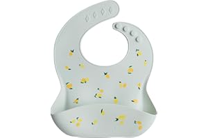 Loulou Lollipop Soft, Waterproof Silicone Feeding Bib for Babies and Toddlers