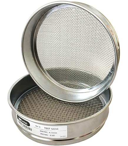Seive Sampling Set Horticultural Sieve 20cm Soil Sieve Set - Galvanized Round Hole ...